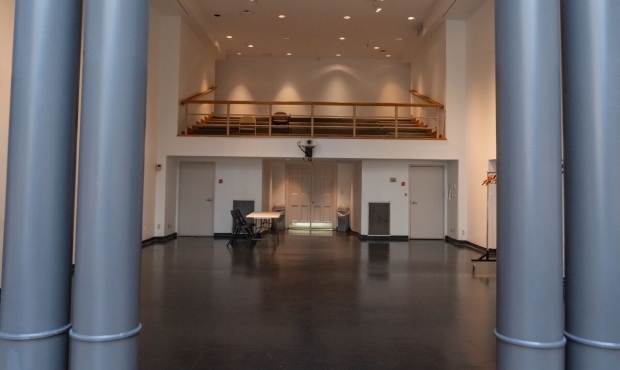 interior shot of an empty CBS Auditorium